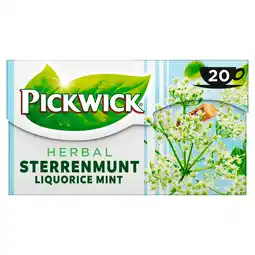 PLUS Pickwick Herbal sterrenmunt kruidenthee aanbieding