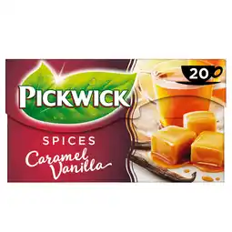 PLUS Pickwick Spices caramel vanilla zwarte thee aanbieding