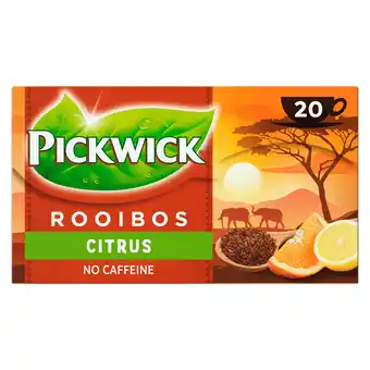 PLUS Pickwick Citrus rooibos thee aanbieding