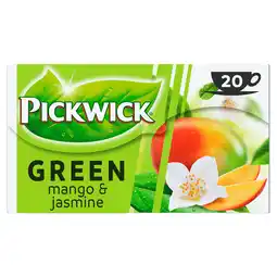 PLUS Pickwick Mango & jasmine groene thee aanbieding