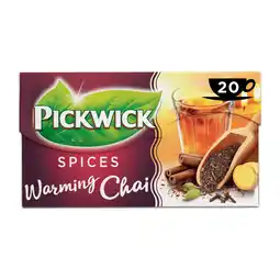 PLUS Pickwick Spices warming chai zwarte thee aanbieding