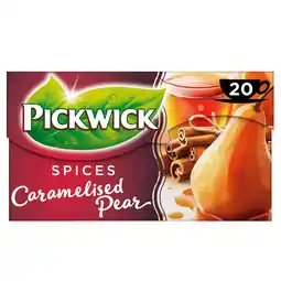 PLUS Pickwick Spices caramelised pear zwarte thee aanbieding