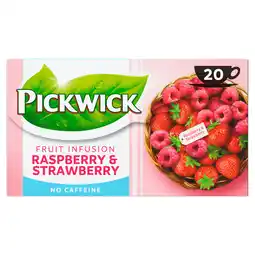 PLUS Pickwick Fruit infusion raspberry & strawberry aanbieding