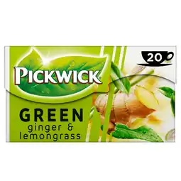 PLUS Pickwick Ginger & lemongrass groene thee aanbieding