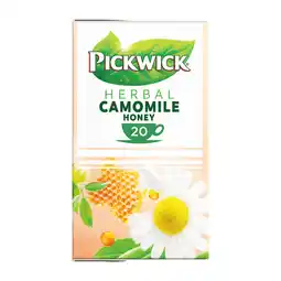 PLUS Pickwick Herbal Camomile honey aanbieding