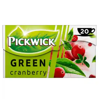 PLUS Pickwick Cranberry groene thee aanbieding