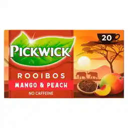 PLUS Pickwick Mango & perzik rooibos thee aanbieding
