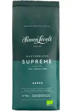 PLUS Simon Lévelt Supreme koffiebonen biologisch aanbieding
