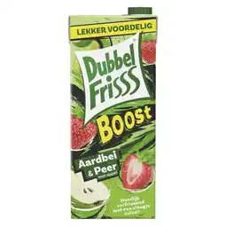 PLUS Dubbelfrisss DF Boost Aardbei-Peer aanbieding