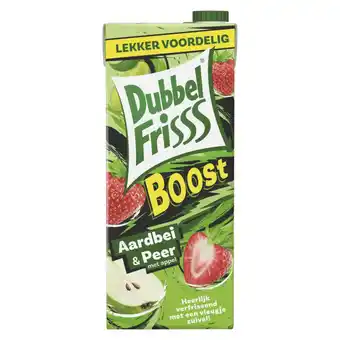 PLUS Dubbelfrisss DF Boost Aardbei-Peer aanbieding