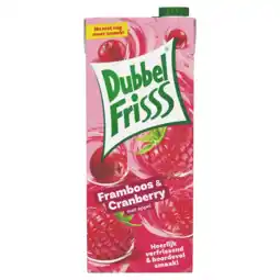 PLUS Dubbelfrisss Framboos & cranberry aanbieding