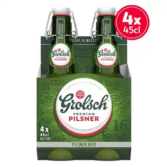 PLUS Grolsch Premium pilsner bier beugelfles aanbieding
