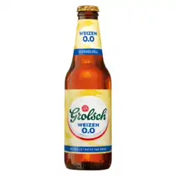 PLUS Grolsch Weizen 0.0 fles aanbieding
