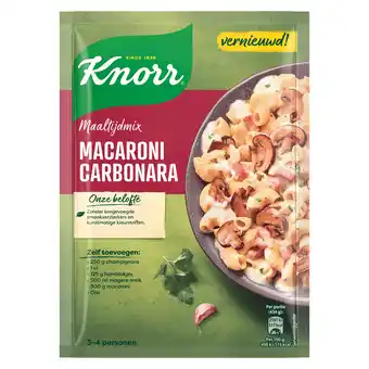 PLUS Knorr Mix voor Macaroni Carbonara aanbieding