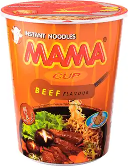 PLUS Mama Instant Cup Noedels Rundvlees aanbieding
