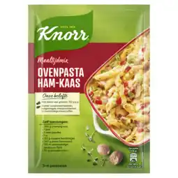 PLUS Knorr Maaltijdmix Ovenpasta Ham-Kaas aanbieding