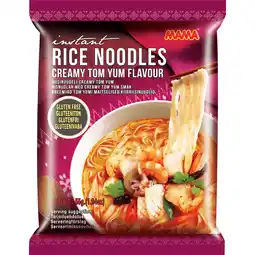 PLUS Mama Instant Rijst Noedels Romig Tom Yum aanbieding