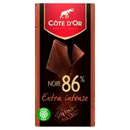 PLUS Côte d'Or Chocoladereep extra intense puur 86% aanbieding