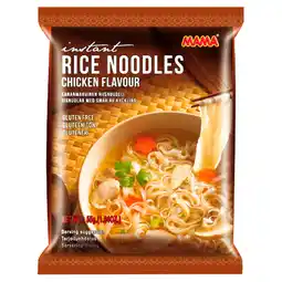 PLUS Mama Instant Rijst Noedel Kip aanbieding