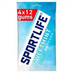 PLUS Sportlife Sweetmint Kauwgom Suikervrij aanbieding