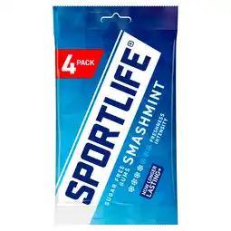 PLUS Sportlife Smashmint Kauwgom Suikervrij aanbieding