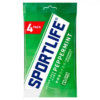 PLUS Sportlife Peppermint Kauwgom Suikervrij aanbieding