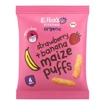 PLUS Ella's Kitchen 7+ Smikkelsticks Aardbei Banaan aanbieding