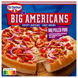 PLUS Dr. Oetker Big Americans pizza BBQ Pulled pork aanbieding