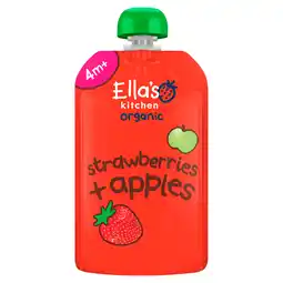 PLUS Ella's Kitchen 4+ Strawberries apples aanbieding