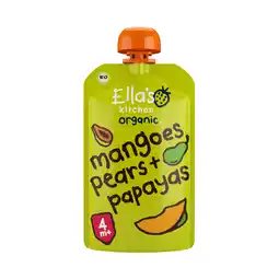 PLUS Ella's Kitchen 4+ Mangoes pears papayas aanbieding