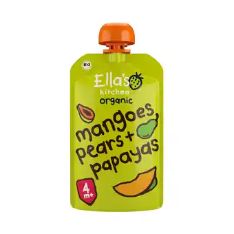 PLUS Ella's Kitchen 4+ Mangoes pears papayas aanbieding