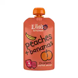 PLUS Ella's Kitchen Perzik banaan 4+ aanbieding