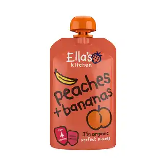 PLUS Ella's Kitchen Perzik banaan 4+ aanbieding