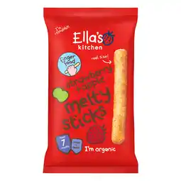 PLUS Ella's Kitchen strawberry apple melty sticks 7m+ aanbieding