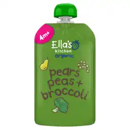 PLUS Ella's Kitchen 4+ Brocolli pears peas aanbieding