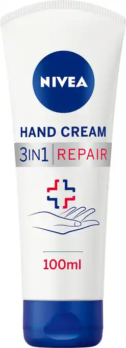 PLUS Nivea 3-in-1 Repair Handcreme aanbieding