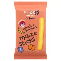 PLUS Ella's Kitchen 7+ Maize sticks Peach Banana aanbieding