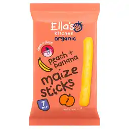 PLUS Ella's Kitchen 7+ Maize sticks Peach Banana aanbieding