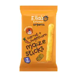 PLUS Ella's Kitchen 7+ Maize sticks Carrot Sweetcorn aanbieding