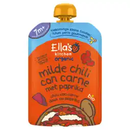 PLUS Ella's Kitchen Knijp chili con carne +7m aanbieding