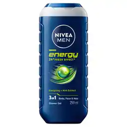 PLUS Nivea For Men Douchegel energy aanbieding