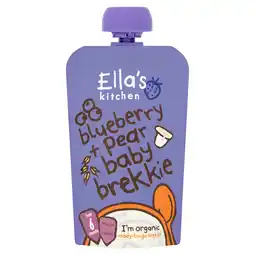 PLUS Ella's Kitchen Blueberry rijst yoghurt 6+ aanbieding