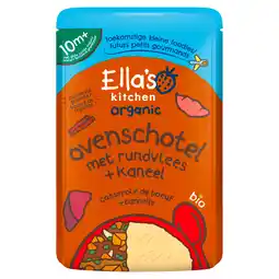 PLUS Ella's Kitchen ovenschotel rundvlees kaneel 10m+ aanbieding