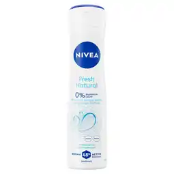 PLUS Nivea Deo spray fresh natural aanbieding