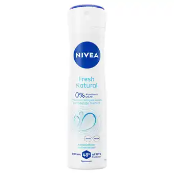 PLUS Nivea Deo spray fresh natural aanbieding