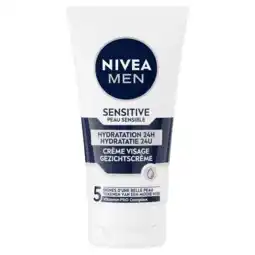PLUS Nivea For Men Gezichtscreme Sensitive aanbieding