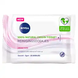 PLUS Nivea 3-In-1 Verzachtende Reinigingsdoekjes aanbieding