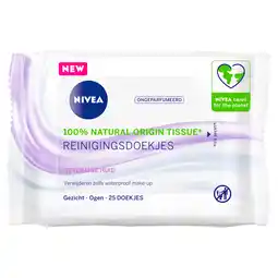 PLUS Nivea Sensitive Reinigingsdoekjes aanbieding