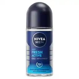 PLUS Nivea For Men Deo roller fresh active aanbieding