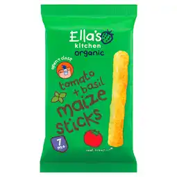 PLUS Ella's Kitchen Maize stick tomaat basilicum 7+ aanbieding
